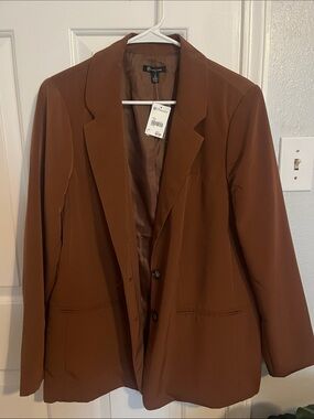Versona Women's Rust Brown Blazer